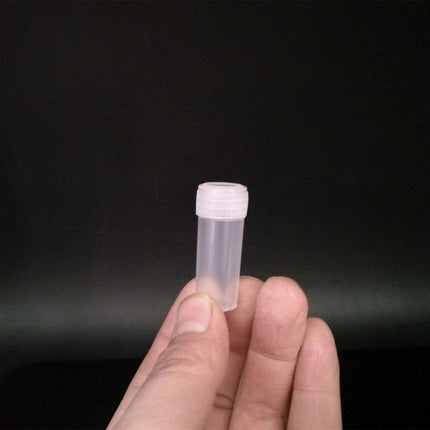 200PCS 5ml Plastic Sample Bottles Transparent with Lids Durable for Pills Seeds