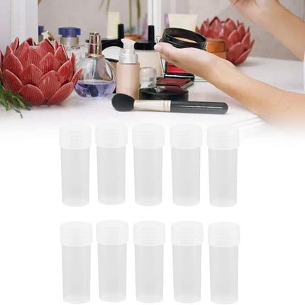 200PCS 5ml Plastic Sample Bottles Transparent with Lids Durable for Pills Seeds
