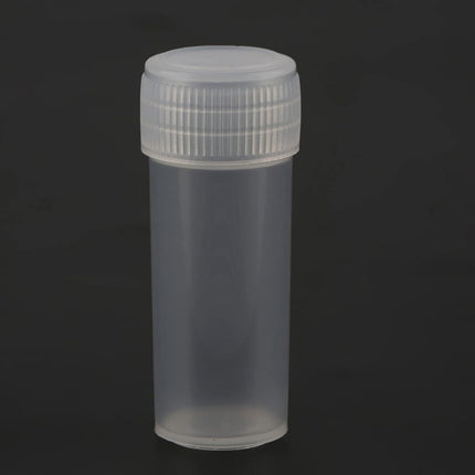 200PCS 5ml Plastic Sample Bottles Transparent with Lids Durable for Pills Seeds