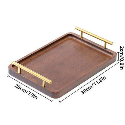 Rectangular Wooden Tea Tray Simple Household Serving Tray Kitchen Tea Tray
