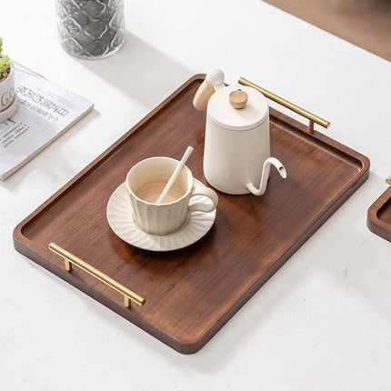Rectangular Wooden Tea Tray Simple Household Serving Tray Kitchen Tea Tray