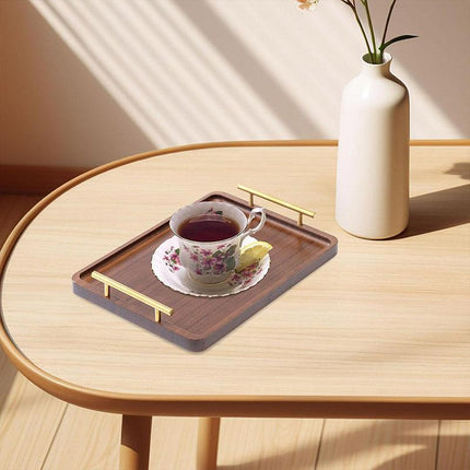 Rectangular Wooden Tea Tray Simple Household Serving Tray Kitchen Tea Tray