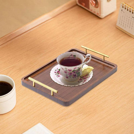 Rectangular Wooden Tea Tray Simple Household Serving Tray Kitchen Tea Tray