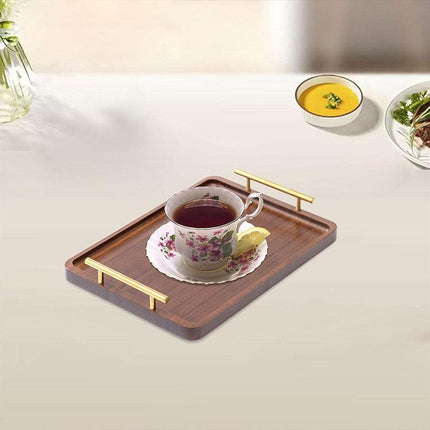 Rectangular Wooden Tea Tray Simple Household Serving Tray Kitchen Tea Tray