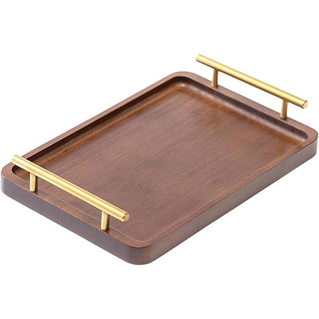 Rectangular Wooden Tea Tray Simple Household Serving Tray Kitchen Tea Tray