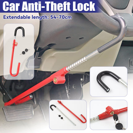Multi Functional Car Steering Wheel Lock Anti-Theft Device for Vehicle Security