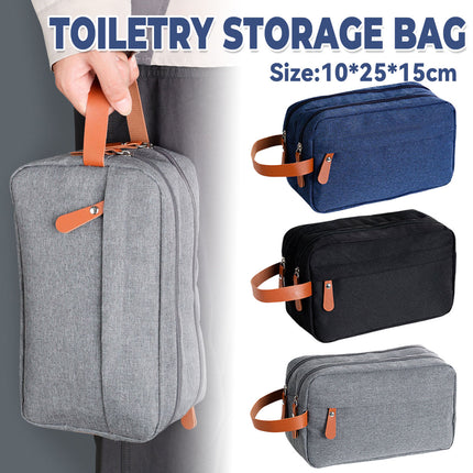 Toiletry Storage Bag Portable for Cosmetics Toiletries Makeup Brushes Razor