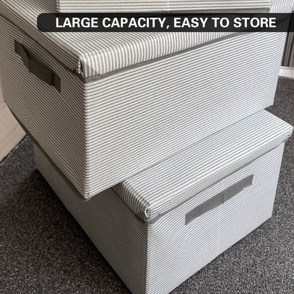 Clothes Storage Box Large Capacity Foldable for Wardrobe Closet Home Storage