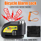Bike Anti Theft Alarm Lock Waterproof 110dB Loud Sound Bicycles Outdoor Security