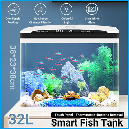 Intelligent Desktop Fish Tank Small Aquarium for Living Room Household Use