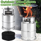 Outdoor Portable Windproof Wood Stove High Heat For Camping Hiking Travel