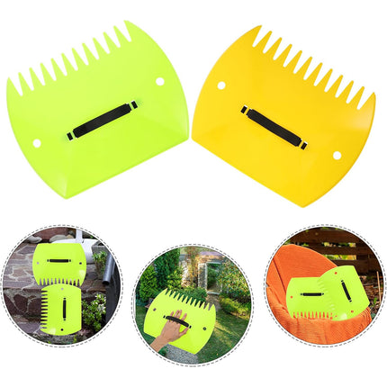 2pcs Outdoor Leaf Clip Plastic Rake Garden Tools Collecting Leaves Yard Cleanup