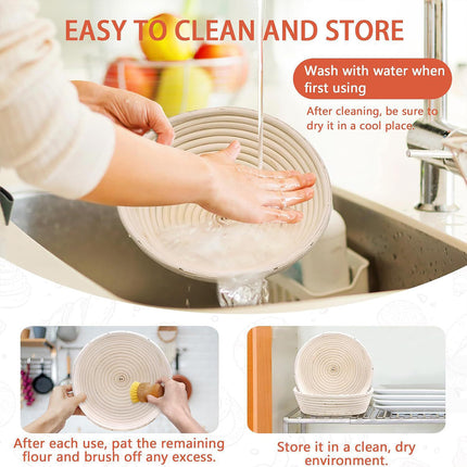 Fermentation Basket Baking Tool Rattan Woven Household Bread Proofing Basket