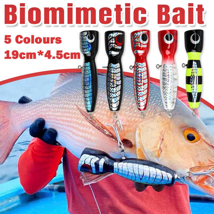 Floating Wood Bait 19cm Artificial Lure Fake Bait for Fishing Tackle Accessories
