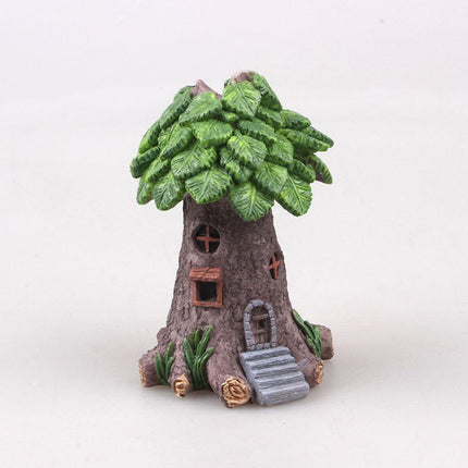 Resin Tree House Fish Tank Aquascape Gardening Micro Landscape DIY Decoration