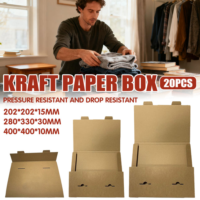 20PCS Kraft Paper Boxes Small Cardboard Gift Boxes for Packaging Craft Wedding