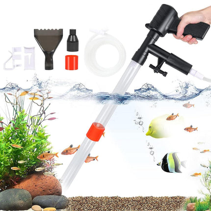 6In1 Fish Tank Cleaner Water Changer Pump Pipe Semi-automatic Cleaning Aquarium
