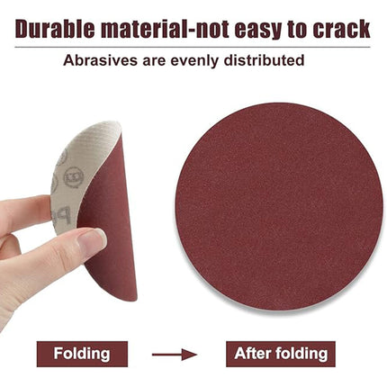 300PCS 6 Inch Sanding Discs For Wood Metal Plastic Grinding Polishing Finishing