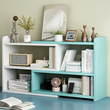 Desktop Multi Layer Shelf Bookcase Desk Storage Rack Space Saving Durable