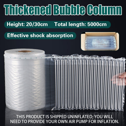 Air Column Cushion Roll 5000cm Clear Protective Packaging 20cm 30cm Height