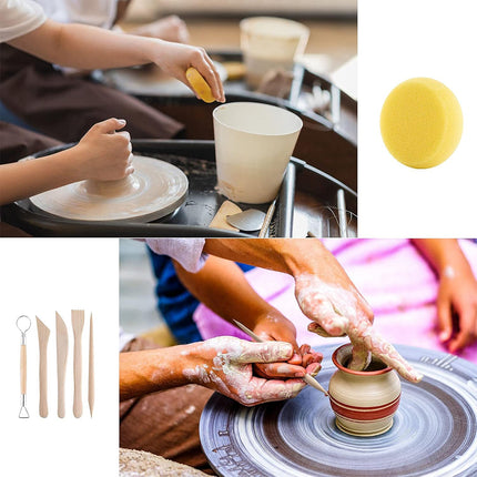 Pottery Clay Tool Set 25 or 61PCS Wooden Handle Sculpting Ceramic Art DIY