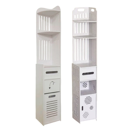 Bathroom Corner Storage Rack Durable Floor-Standing Storage Rack Space Saving