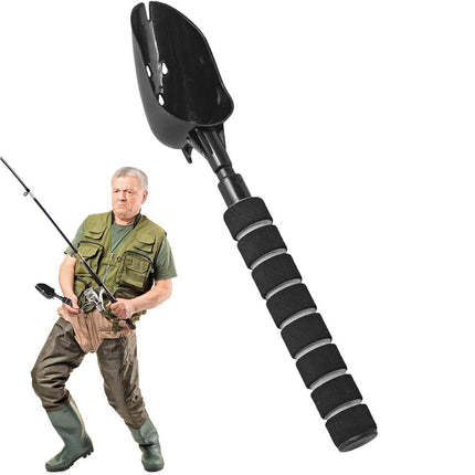Portable Fishing Casting Ear Spoon Mini Nesting Spoon for Outdoor Fishing Gear