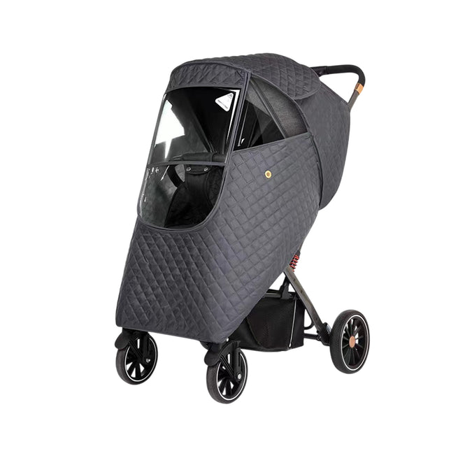 Stroller Cover Rainproof Breathable All Season Pram Protector with Mesh Vents