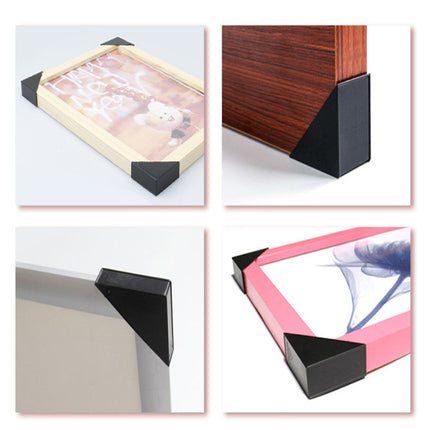100pcs Plastic Corner Protector Right Angle Frame Cabinet Furniture Door Edge
