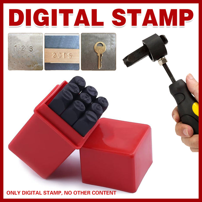 Punch Stamp Set 4MM Steel Letter Number Stamping Tool Kit For Metal Leather Wood