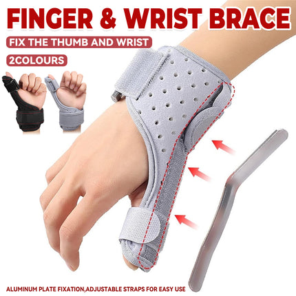 Finger Splint Thumb Tendonitis Wrist Brace Adjustable For Pain Relief Support