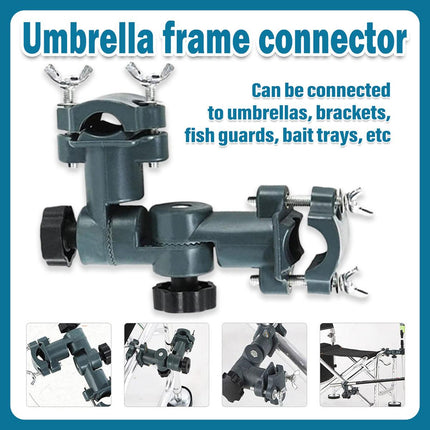 Fishing Umbrella Stand Bracket Multi Function Connector Adjustable Rod Holder