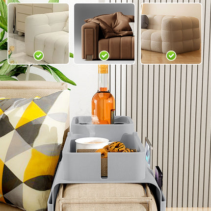 Multifunctional Sofa Armrest Tray Table Living Room Couch Side Table Organizer
