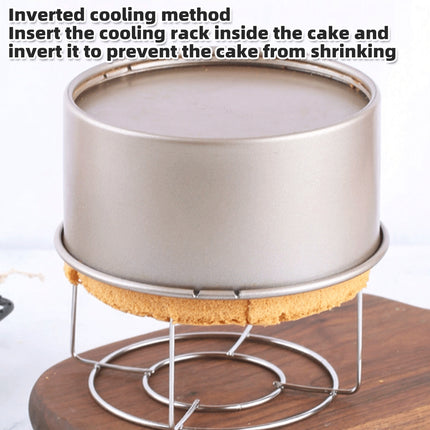 Round Cake Cooling Rack 8PCS Wire Stand 13.5 and 17cm for Baking Pastry Dessert