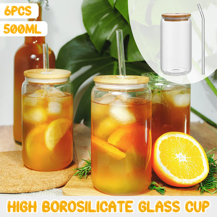 500ml Water Bottle With Lid And Straw Reusable Drinkware Leakproof HeatResistant