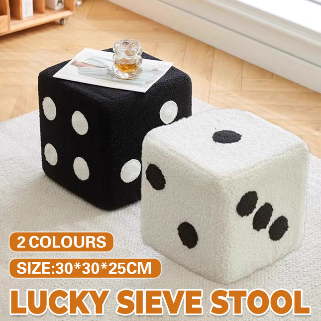 Lucky Sieve Shoe Changing Stool Sturdy Wood Material for Home Garden Kitchen
