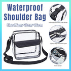 Waterproof Transparent Shoulder Crossbody Bag Multifunctional Sports Travel Bag