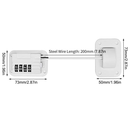 2 PCS Refrigerator Lock Fridge Cabinet Child Safety Childproof Window Door Locks