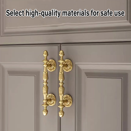 French Cabinet Door Handles Long Pull Retro Style for Closet Drawer Cupboard Use