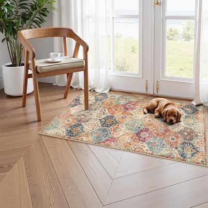 Household Floor Mats 2 Piece Set Non Slip Water Absorbent Dust-Proof Floor Mat
