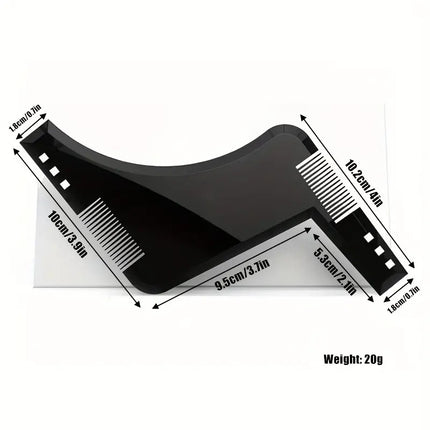 Beard Shaping Styling Template Comb Tool for Trimming Jawline Mustache Sideburns