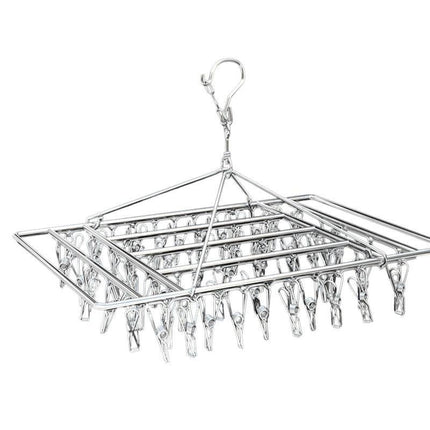 30/40/60 Pegs Stainless Steel Laundry Sock Underwear Clothes Dryer Rack Hanger Aimall