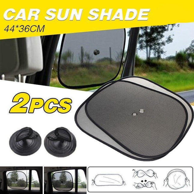 2 Pack Car Suv Sun Shade Side Rear Window Visor Covers Child Anti Uv Protector - Aimall