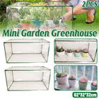 2pcs Mini Greenhouse Portable PVC Greenhouse Square Small Greenhouse Cover