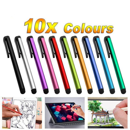 10X Universal Compactive Touch Screen Stylus Pen for iPhone, iPad, Samsung - Aimall