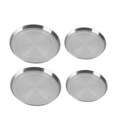 4Pcs Round Stainless Steel Electric Stove Top Burner Cooker Protection Covers AU - Aimall