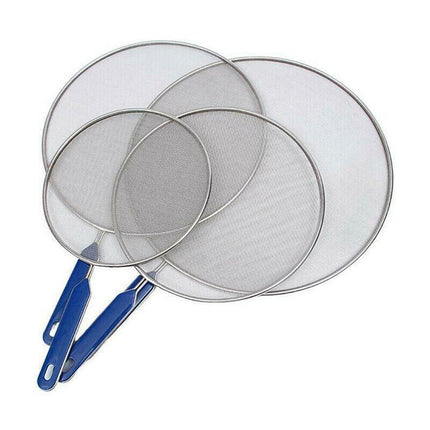4Size Anti Splatter Guard Oil Net Splash Cover Pan Screen Kitchen Cooking Frying - Aimall