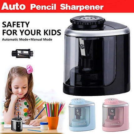 Automatic Electric Pencil Sharpener Operated Students Desktop With 2 Blades