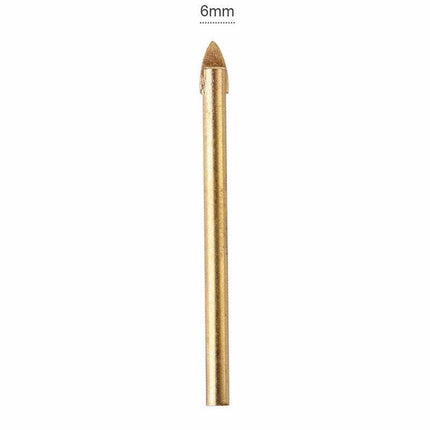 10X Titanium Ceramic Tile Glass Drill Bit Cross Spear Head 6mm - Aimall