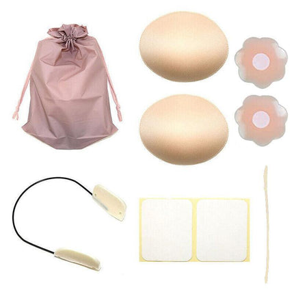 New Invisible Bra Push-Up Frontless Breast Lift Up Deep Covers Backless AU Stock - Aimall